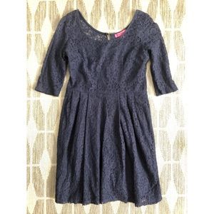 Betsey Johnson Navy Blue Lace Dress